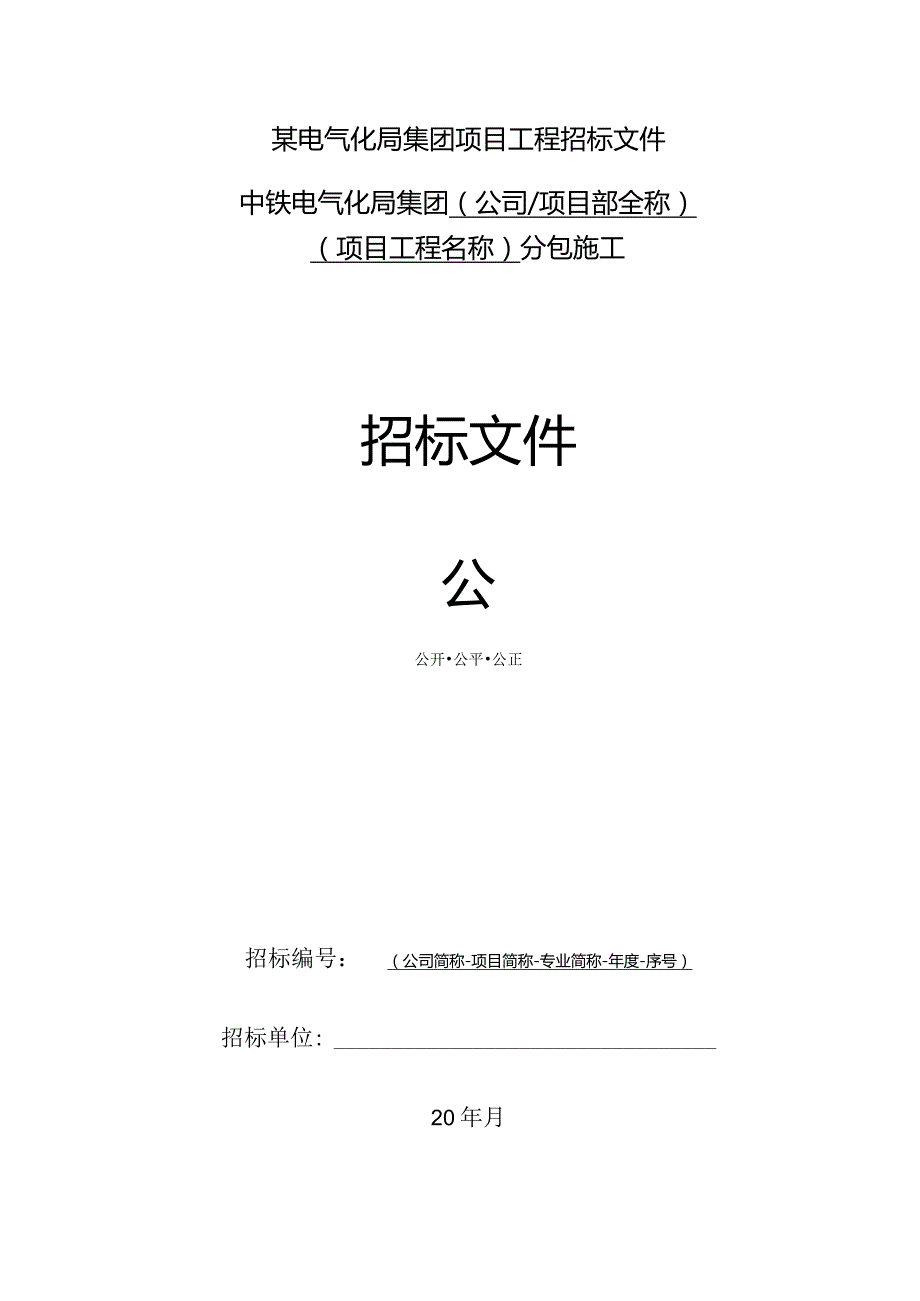 某电气化局集团项目工程招标文件.docx_第1页