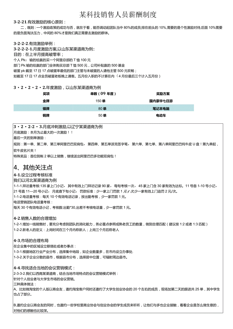 某科技销售人员薪酬制度.docx_第1页