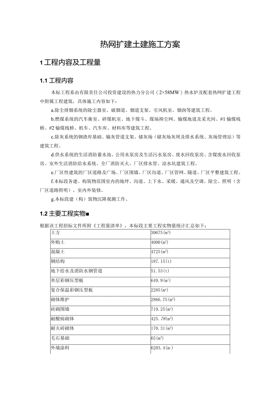 热网扩建土建施工方案.docx_第1页