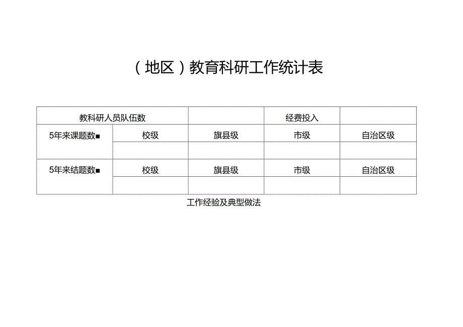 教育科研工作统计表.docx_第1页