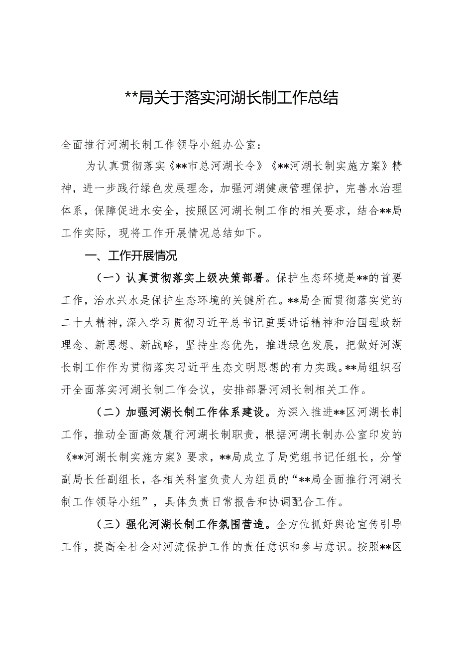 河湖长制工作总结.docx_第1页