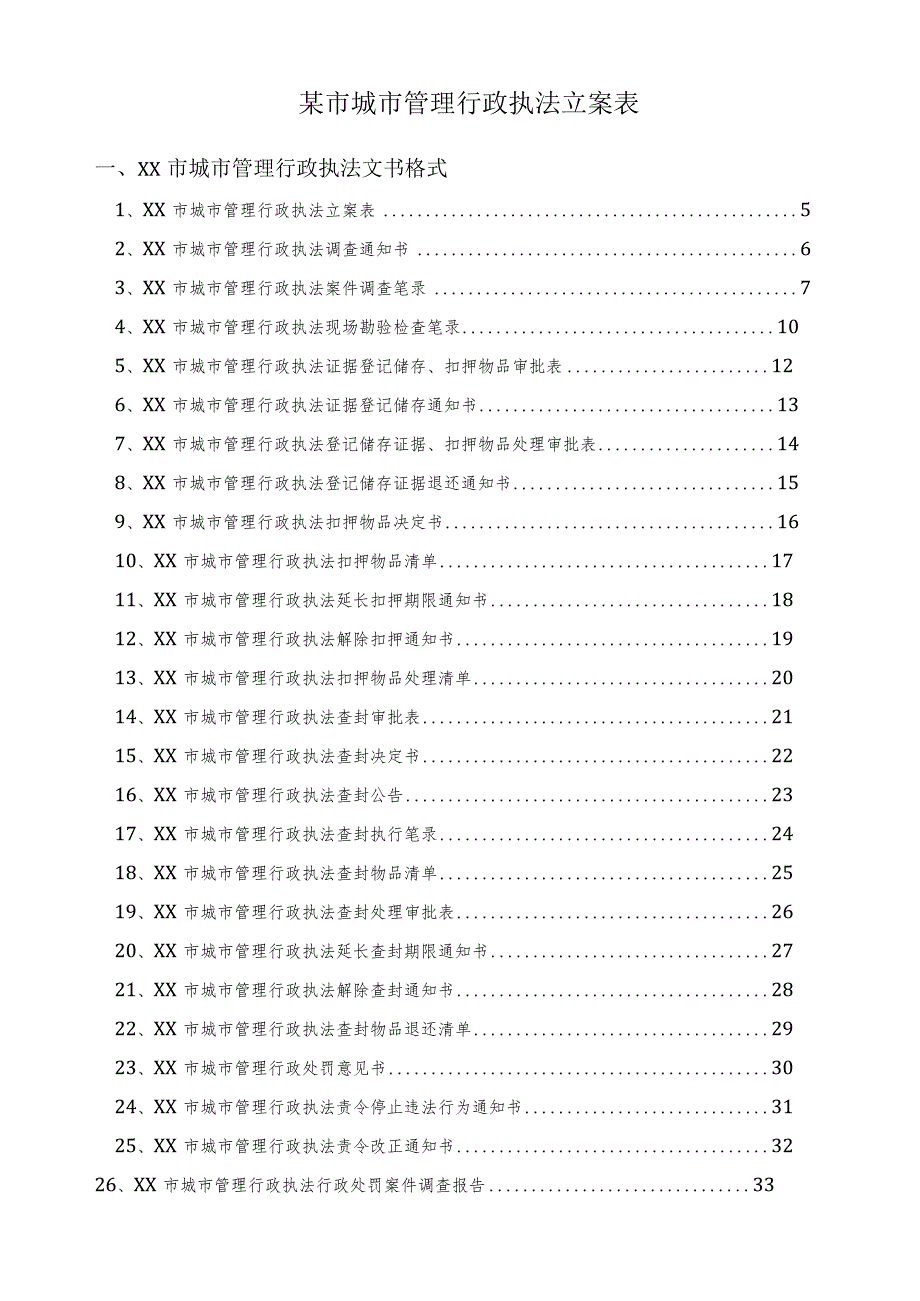 某市城市管理行政执法立案表.docx_第1页