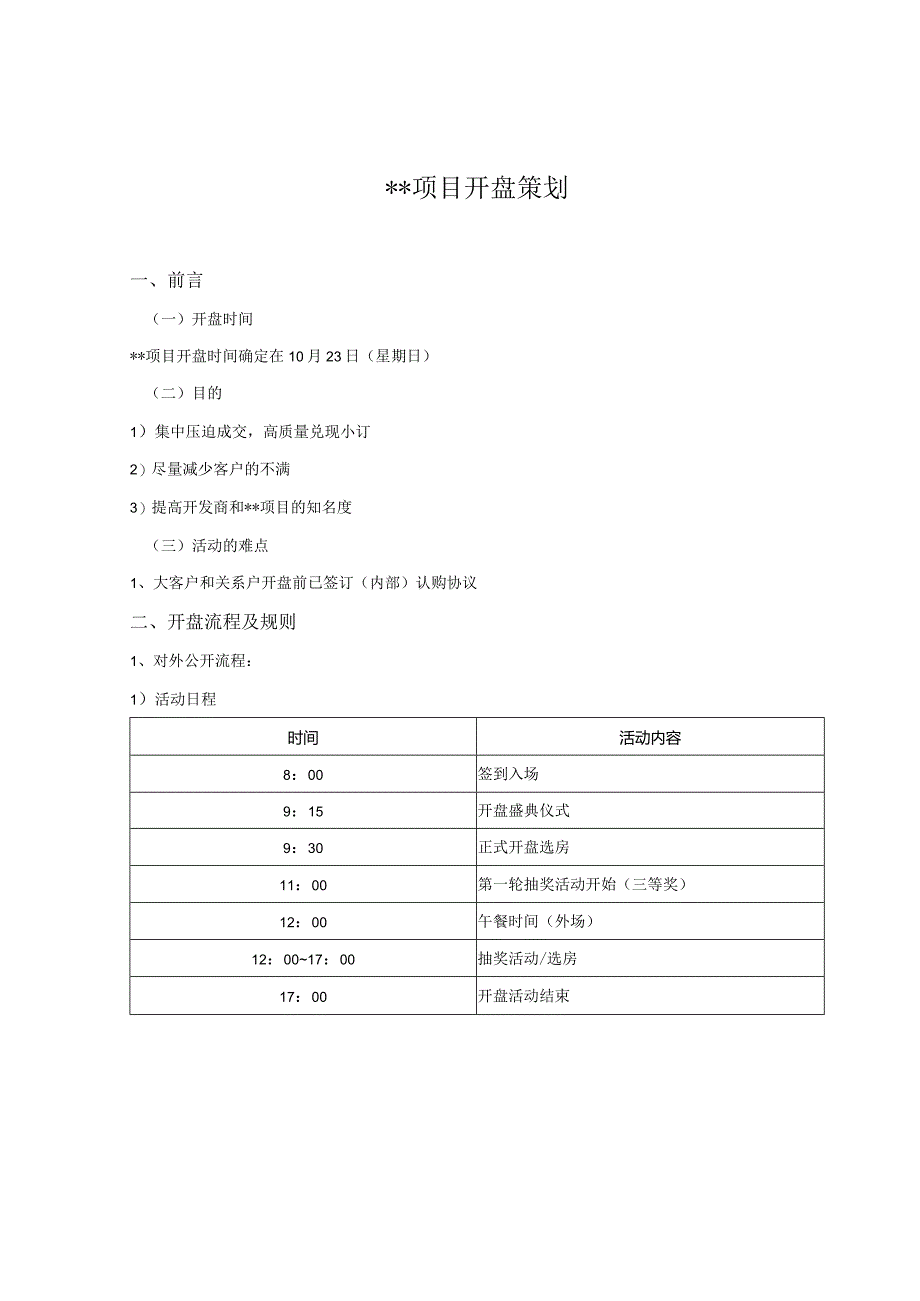 某项目开盘策划.docx_第1页