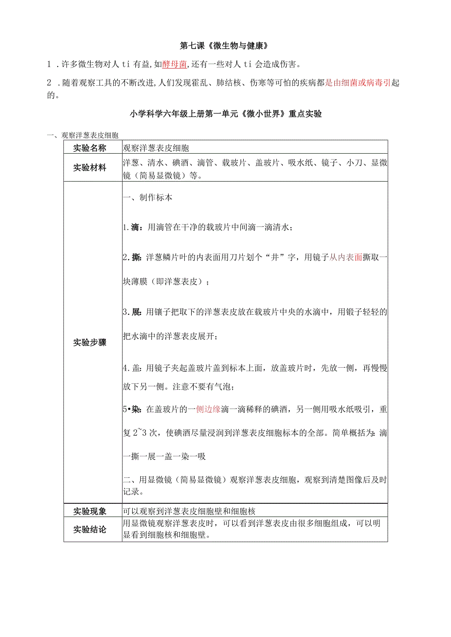 新教版六年级册全册知识点汇总(含实验问答题).docx_第3页