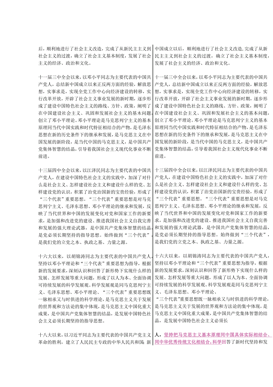 新旧《中国共产党章程》修改对比.docx_第2页