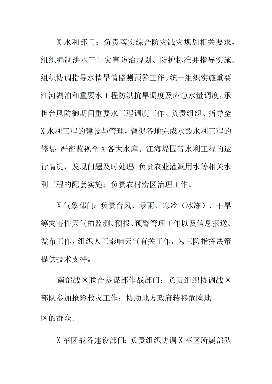 XX防汛防旱防风总指挥部成员单位职责.docx_第2页