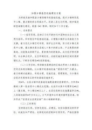 加强乡镇基层设施建设方案.docx