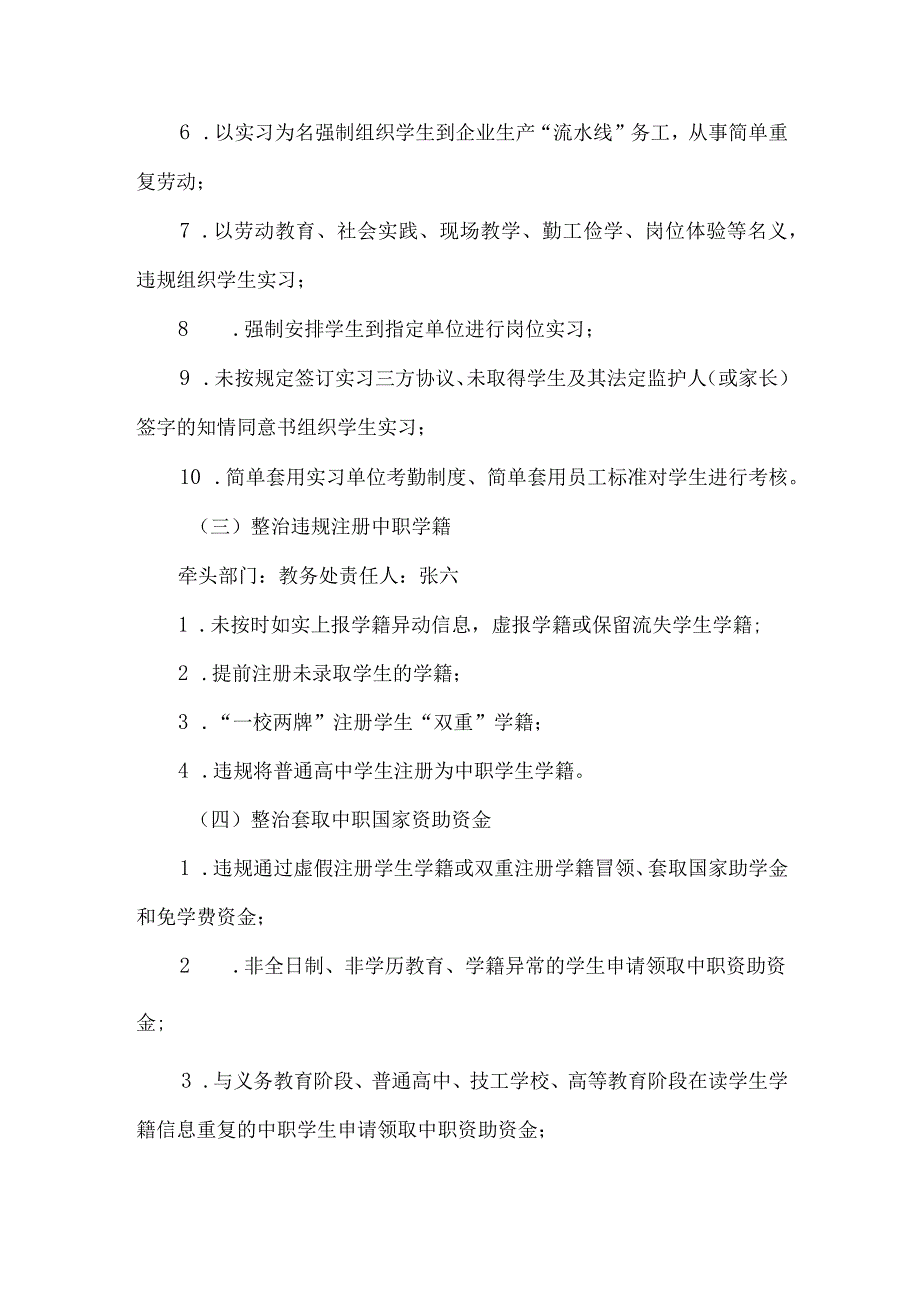 中职学校办学突出问题专项整治工作方案.docx_第3页