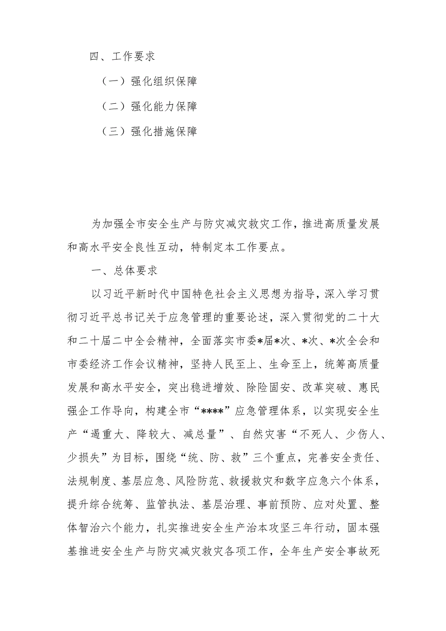 2024年某市安全生产与防灾减灾救灾工作要点.docx_第2页