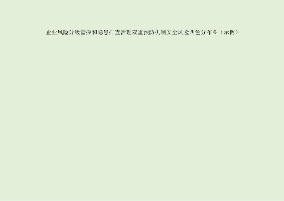 企业风险分级管控和隐患排查治理双重预防机制安全风险四色分布图（示例）.docx_第1页