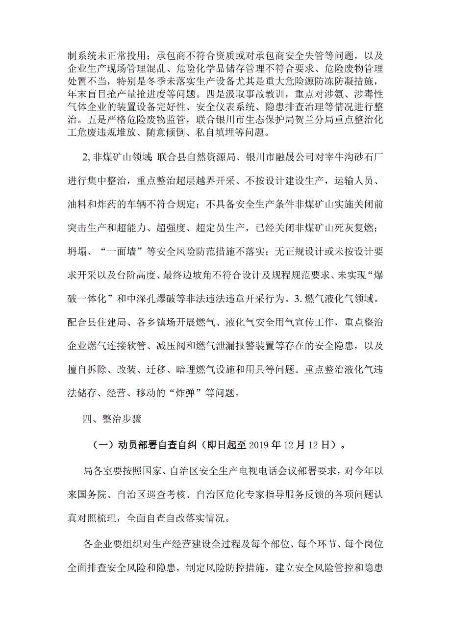 县应急管理局安全生产集中整治工作方案.docx_第3页