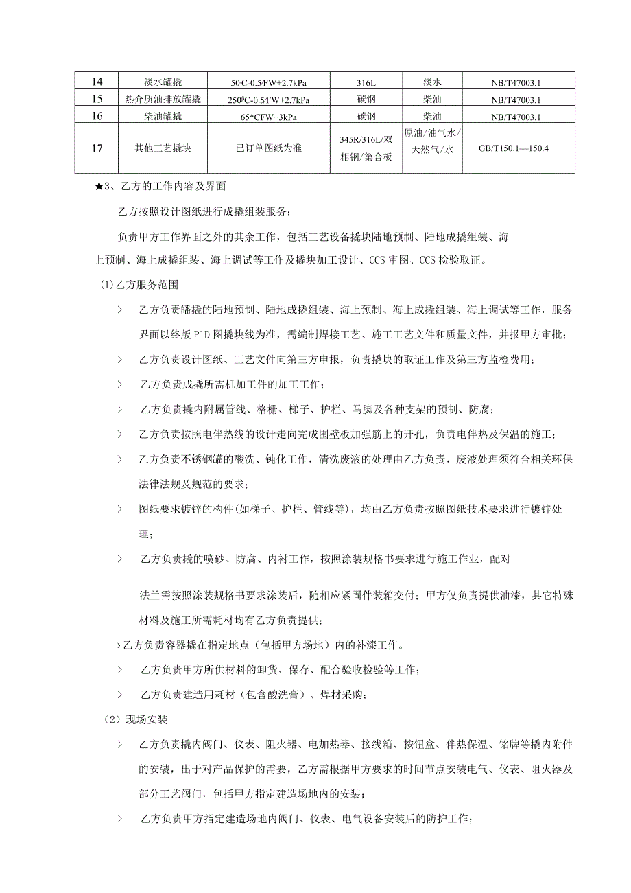 中海油能源发展股份有限公司工艺撬块成撬组装南海施工支持服务采购技术要求书.docx_第3页