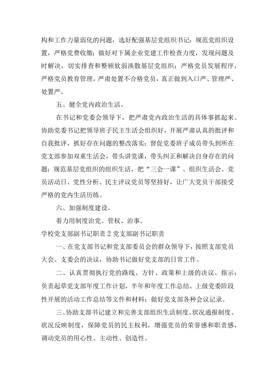 学校党支部副书记职责范文(通用14篇).docx_第3页