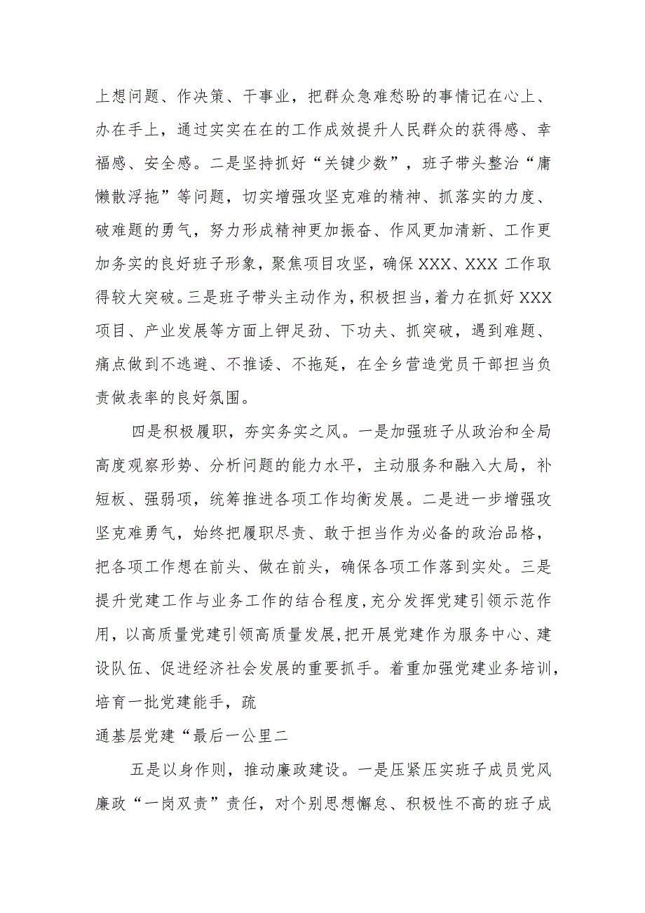 2023年主题教育民主生活会乡镇班子整改措施（6个方面）.docx_第2页