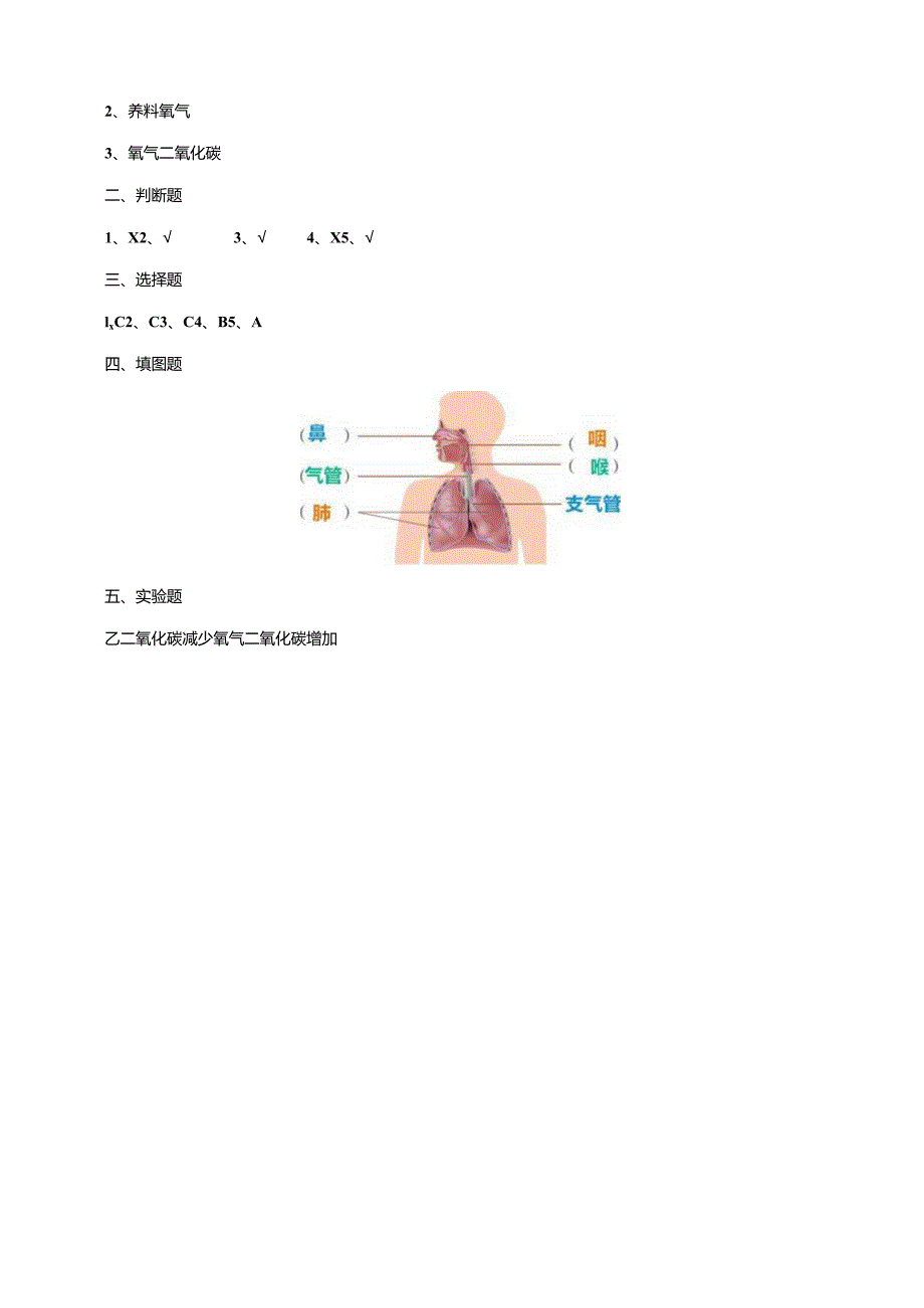 6-20《我们的呼吸》练习（含答案）科学青岛版六三制三年级下册.docx_第3页