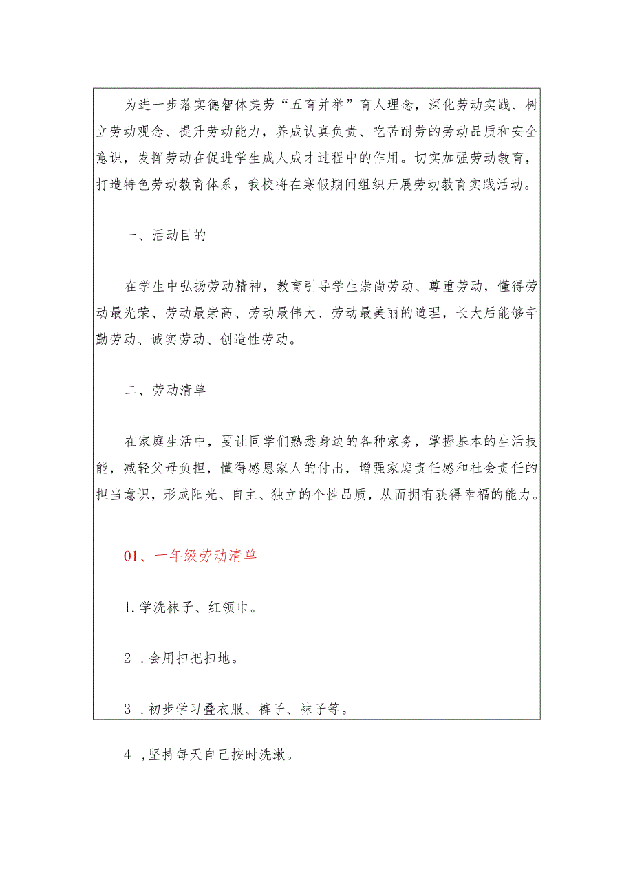 1-6年级寒假劳动作业清单（最新版）.docx_第2页