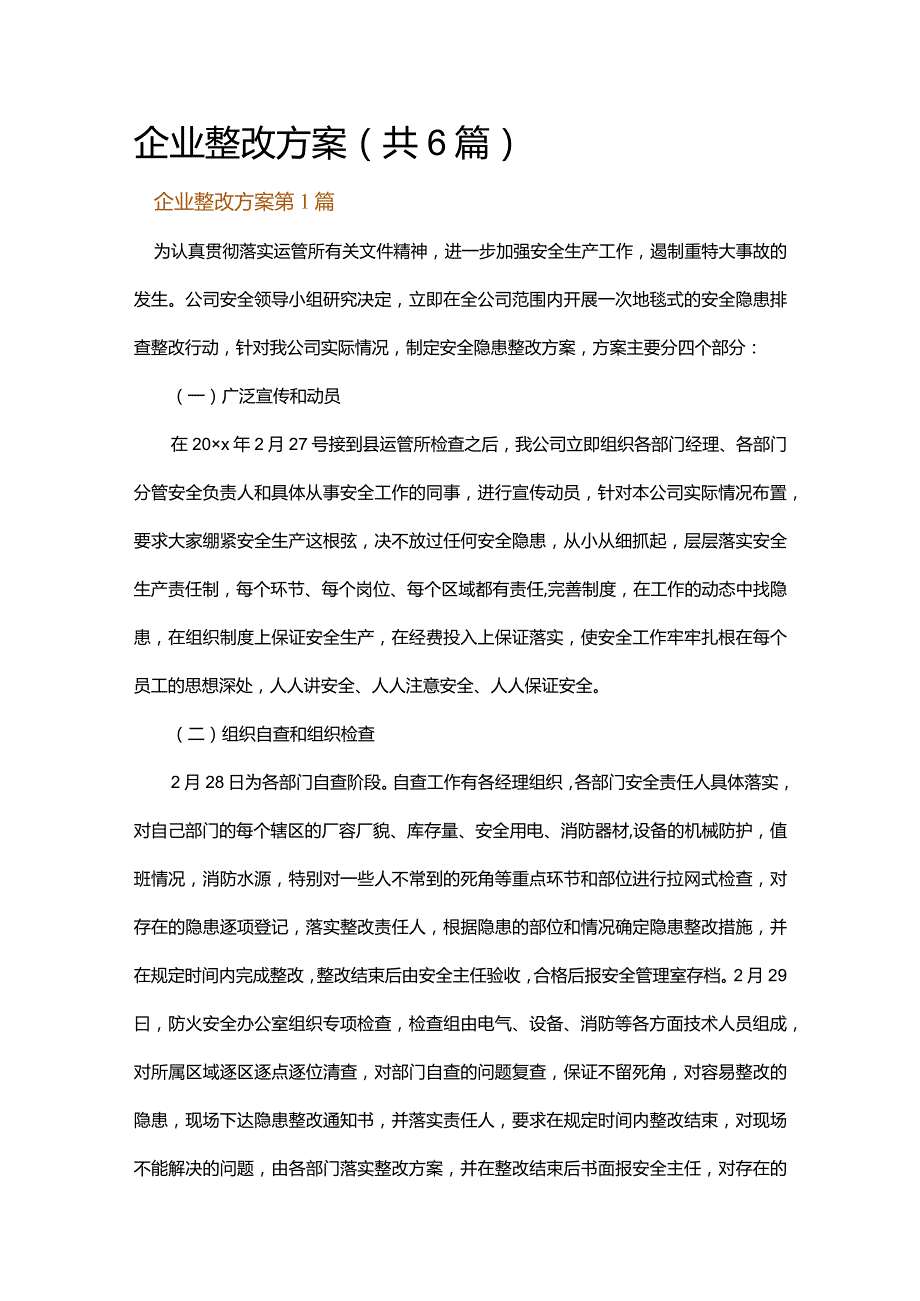 企业整改方案.docx_第1页