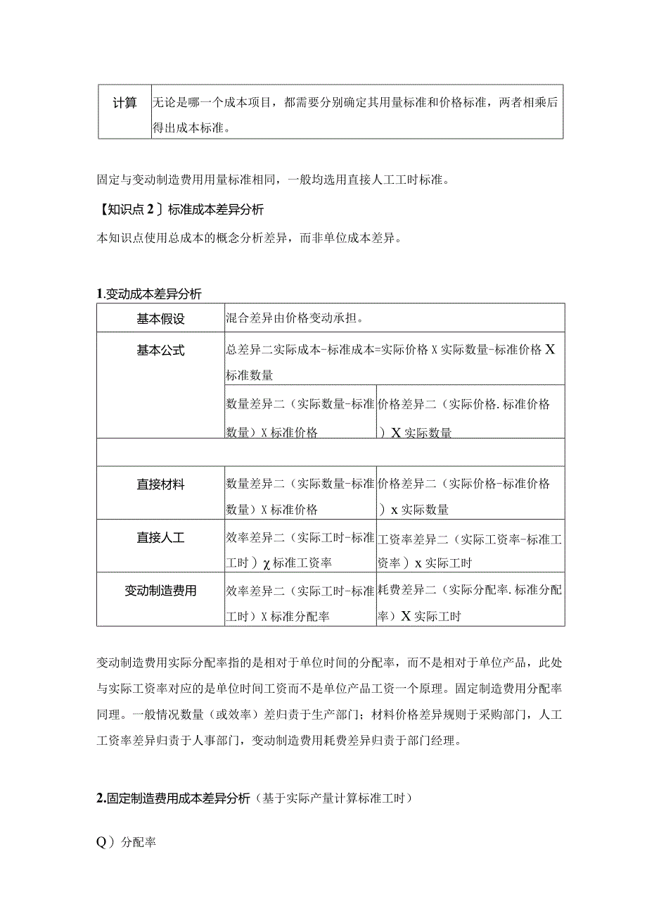 【CPA-财管】第13章标准成本法知识点总结.docx_第2页