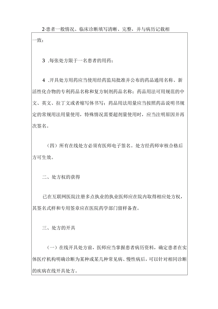 2024互联网医院在线处方管理制度（最新版）.docx_第2页