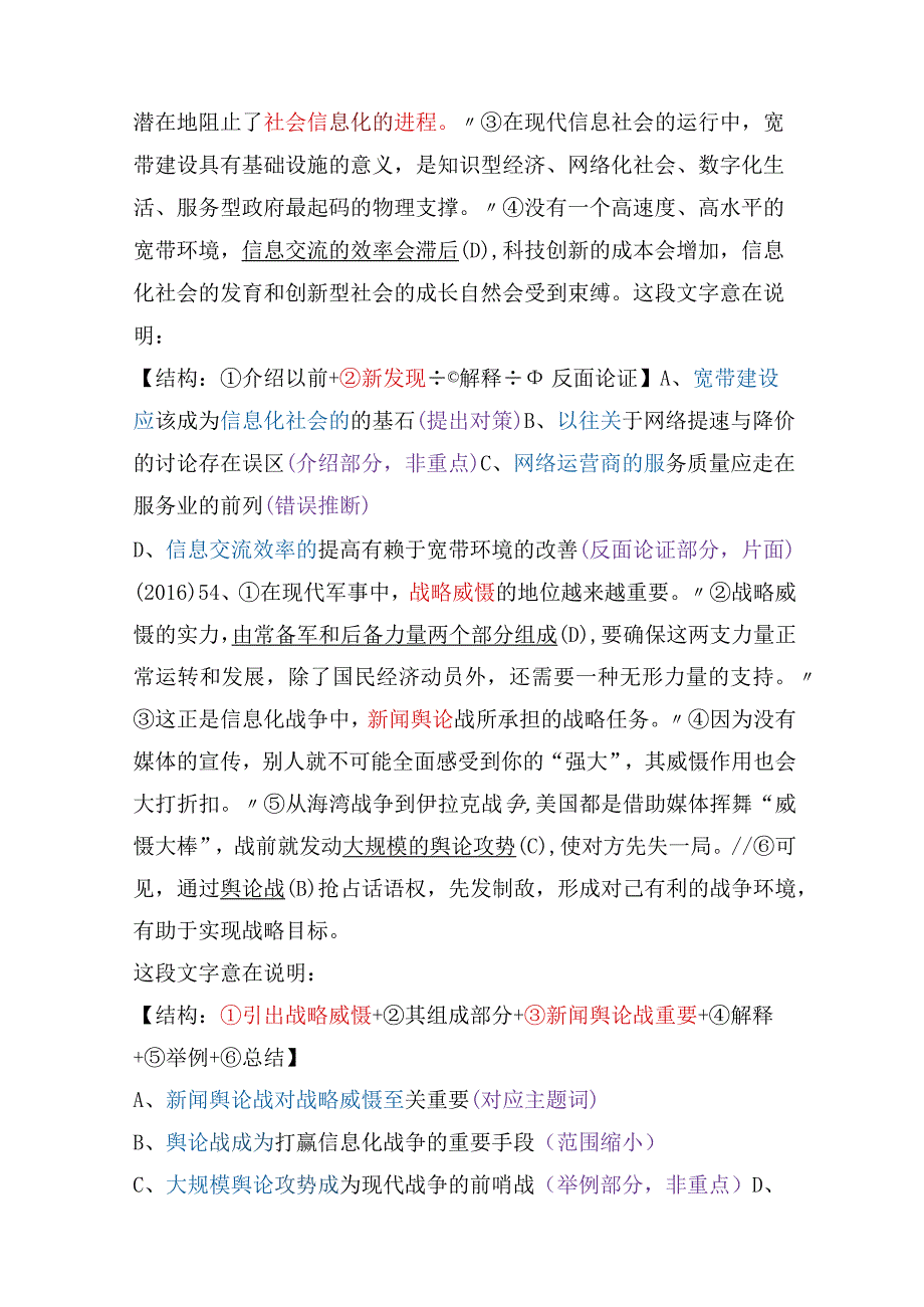 【国考行测真题】8年真题题型总结：中心理解（意在说明）.docx_第2页