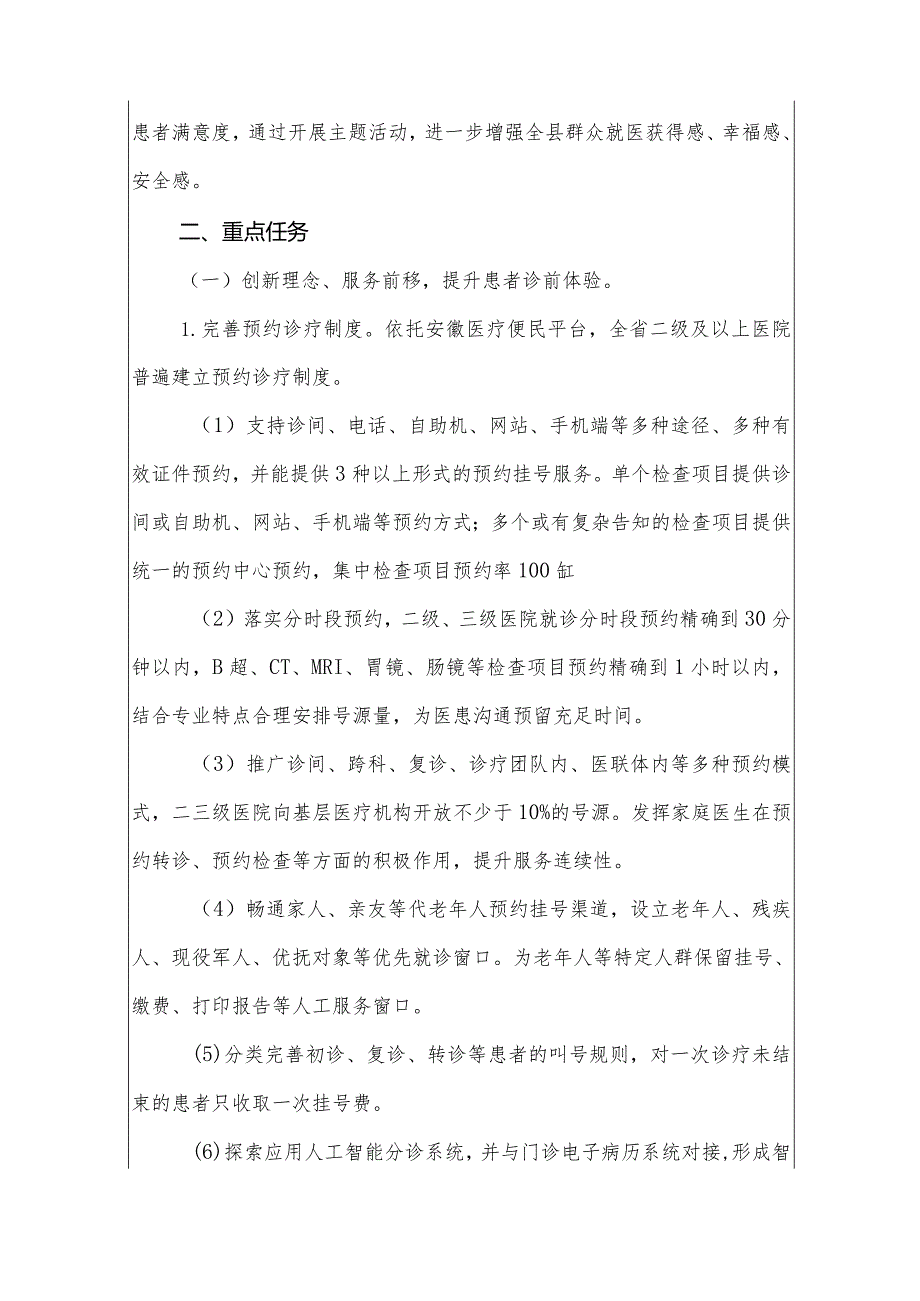 2024改善就医感受提升患者体验主题活动实施方案（完整版）.docx_第3页