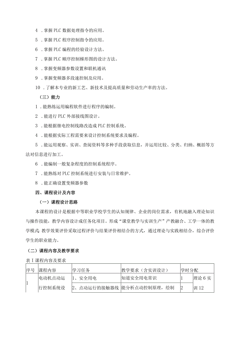 《可编程控制技术及应用》课程标准.docx_第2页