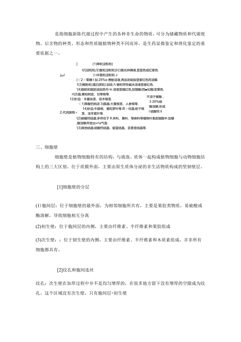 《药用植物学》第一章植物的细胞知识点.docx_第2页