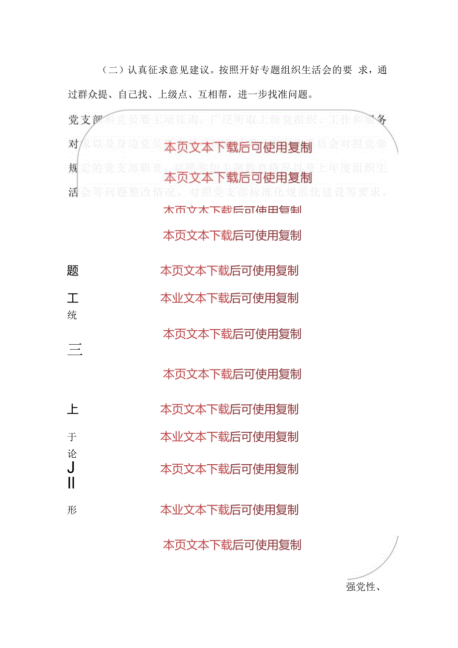 2024年党支部专题组织生活会情况汇报材料报告（最新版）.docx_第3页