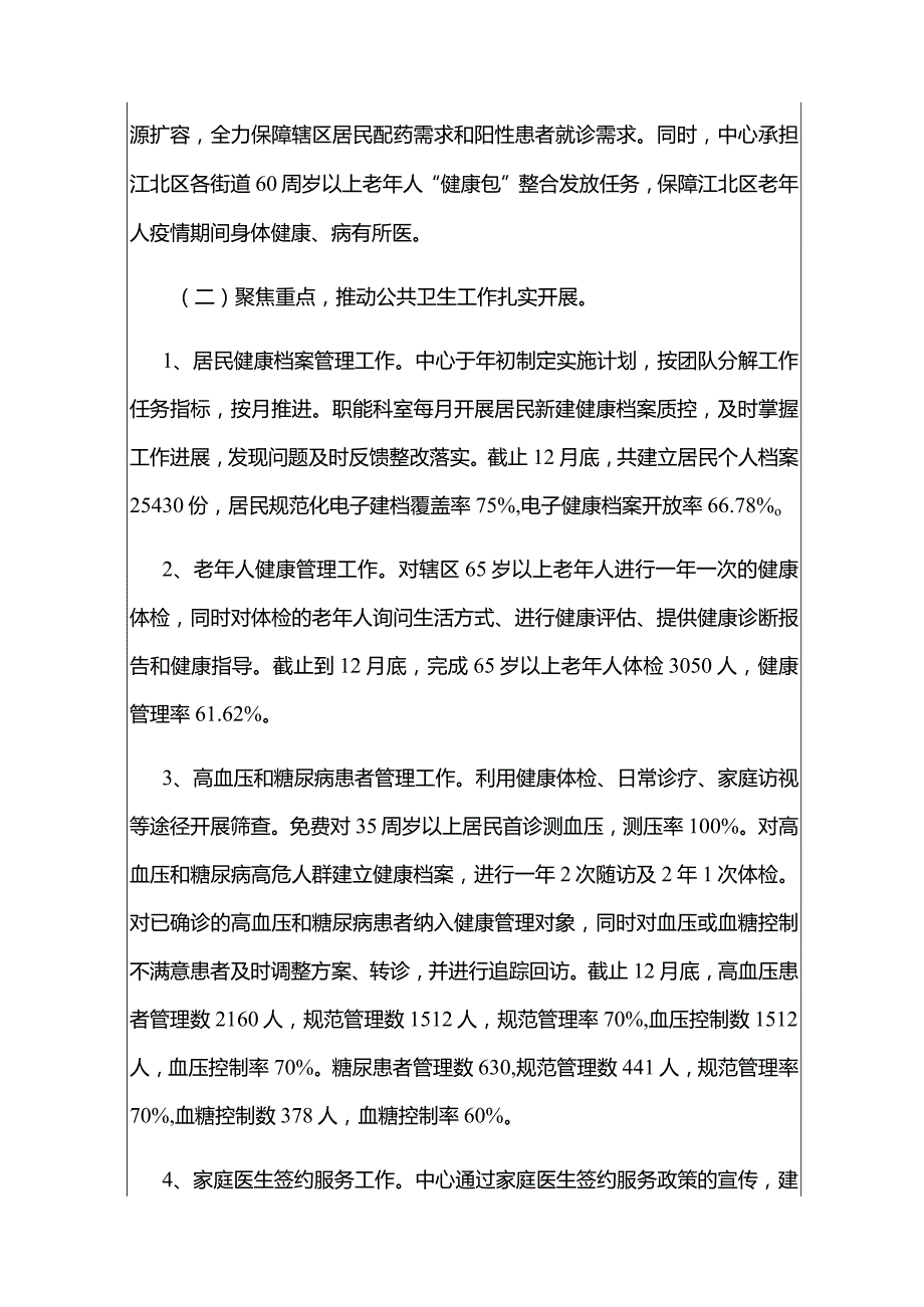 2024卫生院卫生服务中心工作总结及下一步工作计划方案（完整版）.docx_第3页