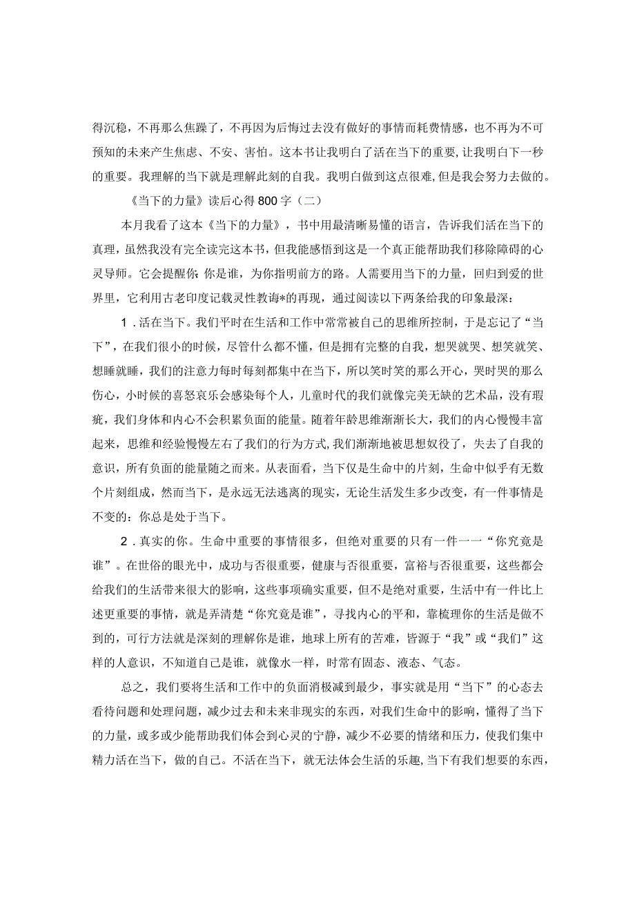 《当下的力量》读后心得800字.docx_第2页