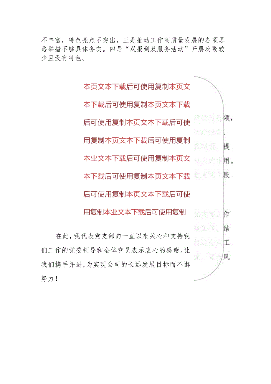 2024公司企业党支部书记述职报告（精选）.docx_第3页