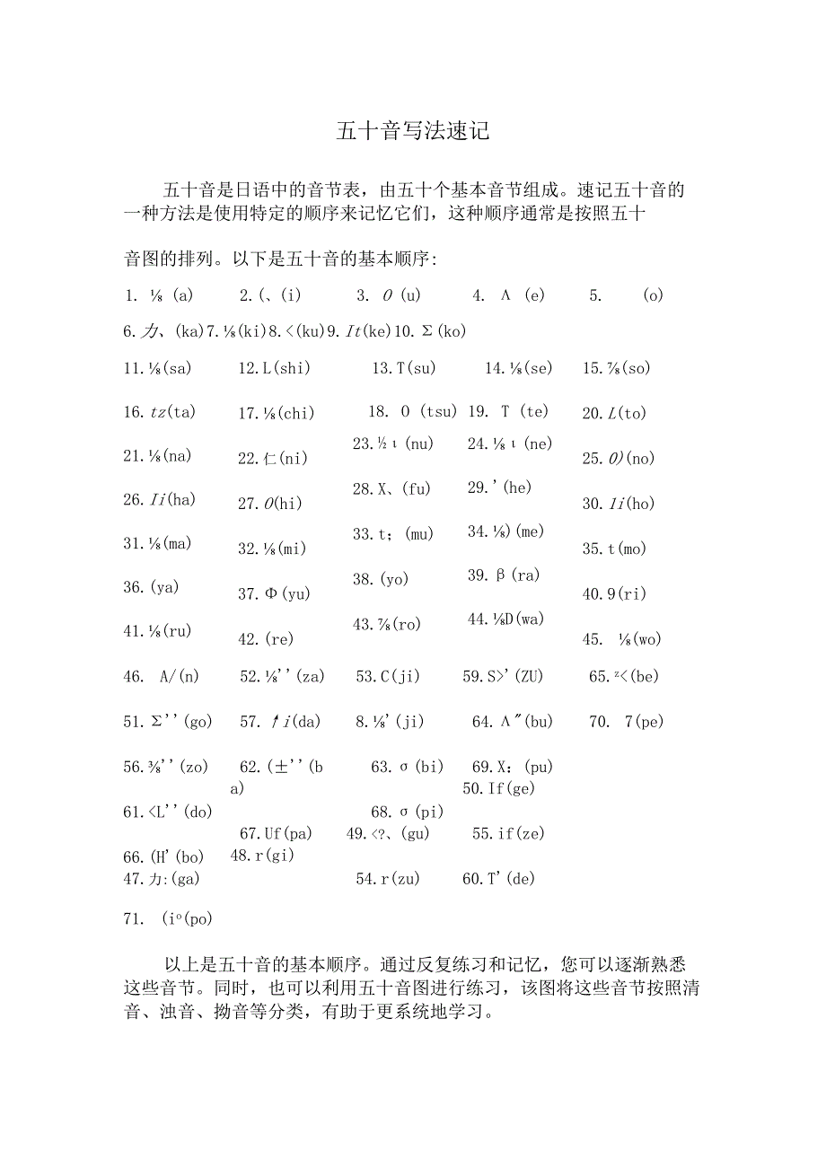 五十音写法速记.docx_第1页