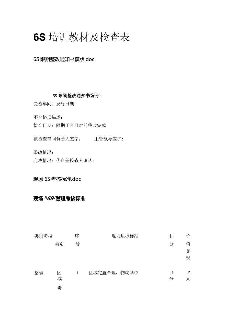 6S培训教材及检查表.docx_第1页