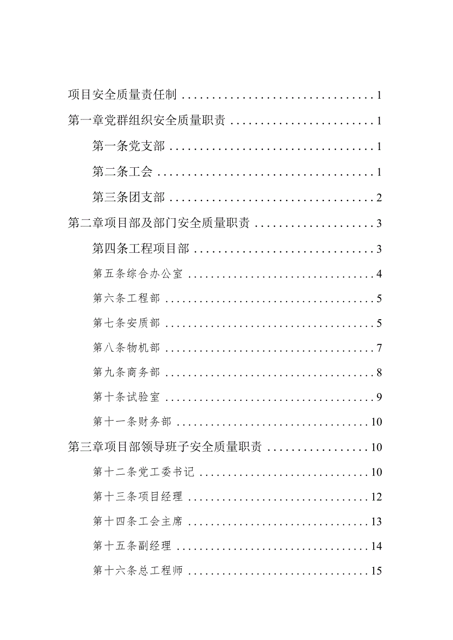 项目安全质量责任制.docx_第1页