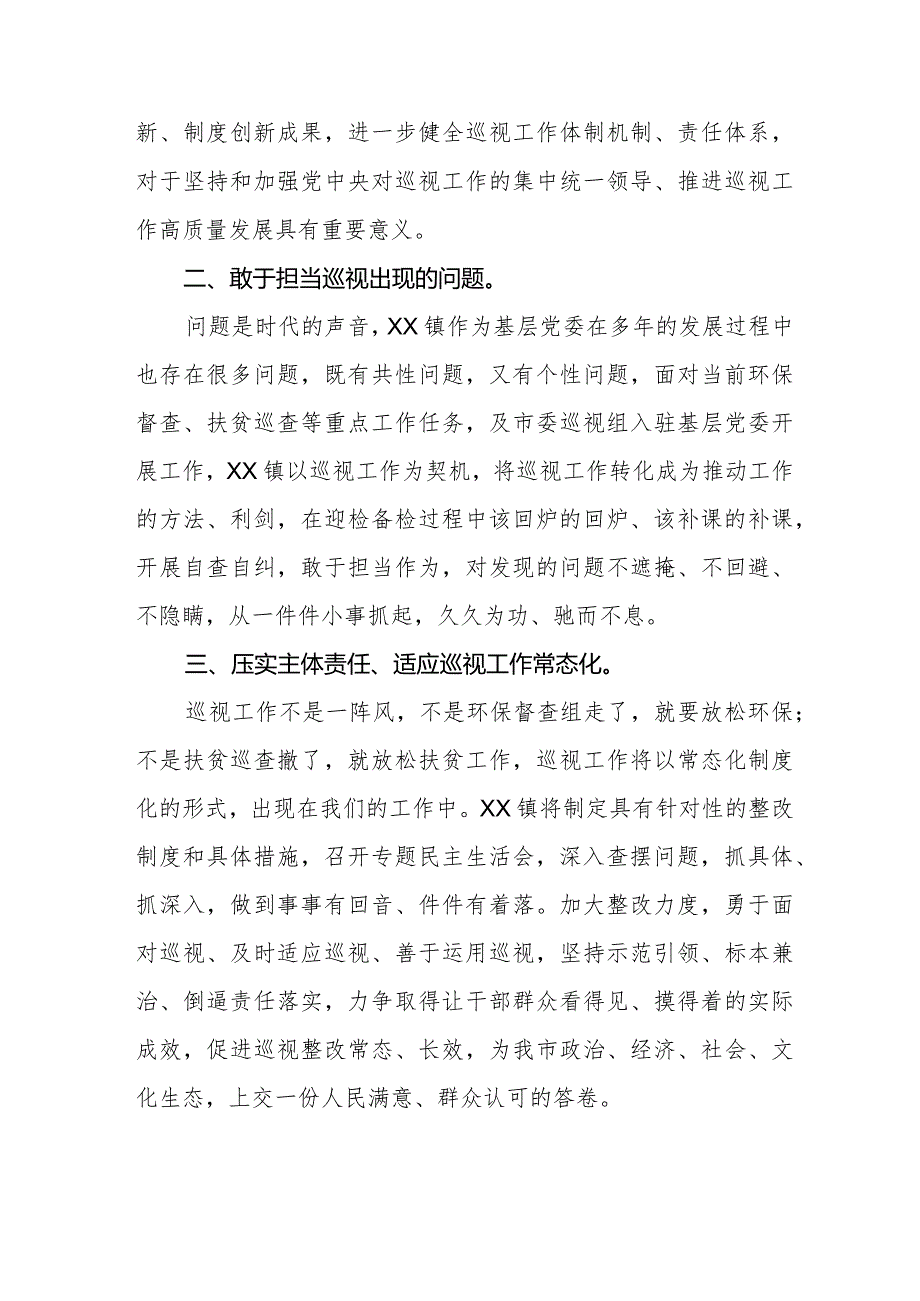 乡镇干部学习2024新修订《中国共产党巡视工作条例》心得体会五篇.docx_第2页