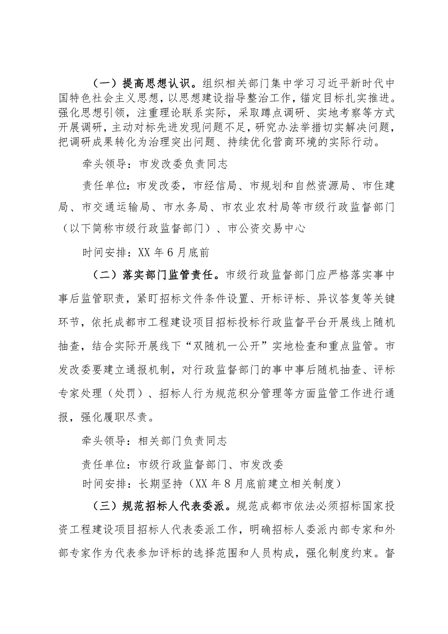 整治工程招投标领域突出问题举措还不够问题的整治工作方案.docx_第2页