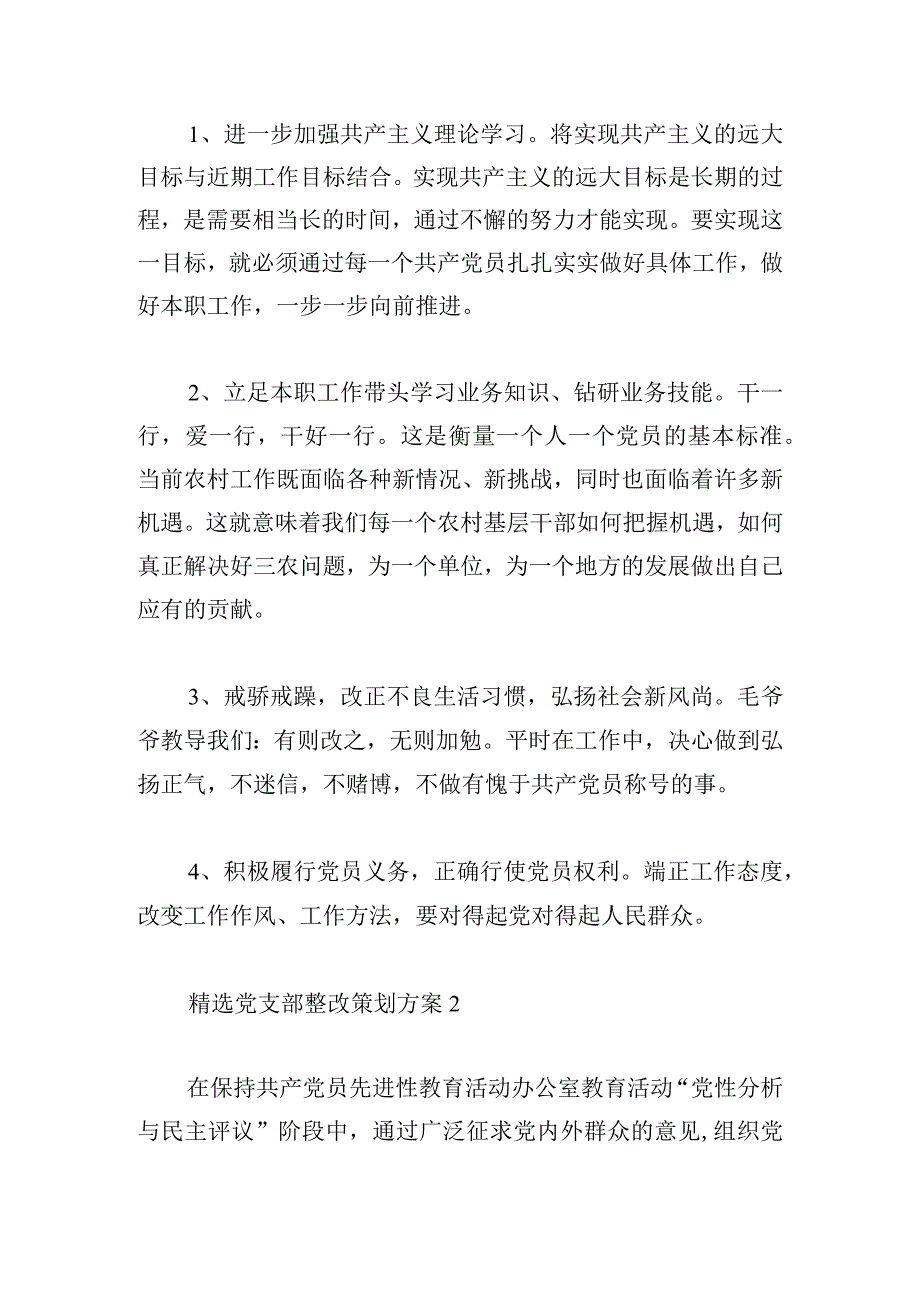 精选党支部整改策划方案多篇.docx_第3页