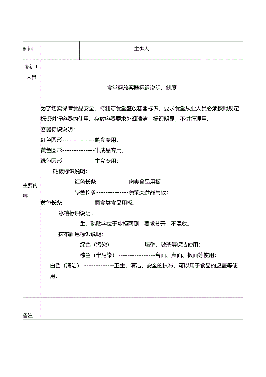 幼儿园食堂从业人员培训记录表.docx_第3页