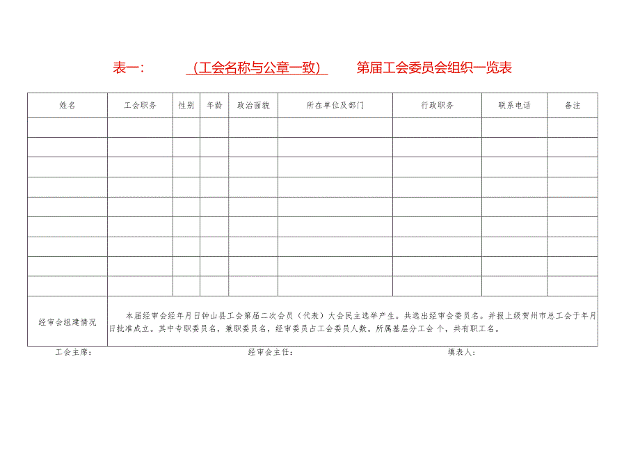 基层工会审计表格模板.docx_第1页