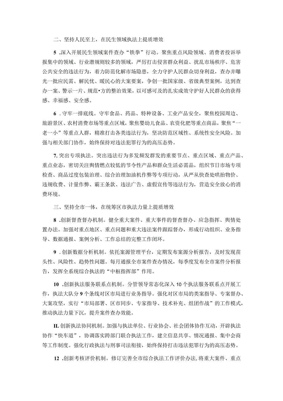 2024年市场监管综合行政执法支队工作要点.docx_第2页