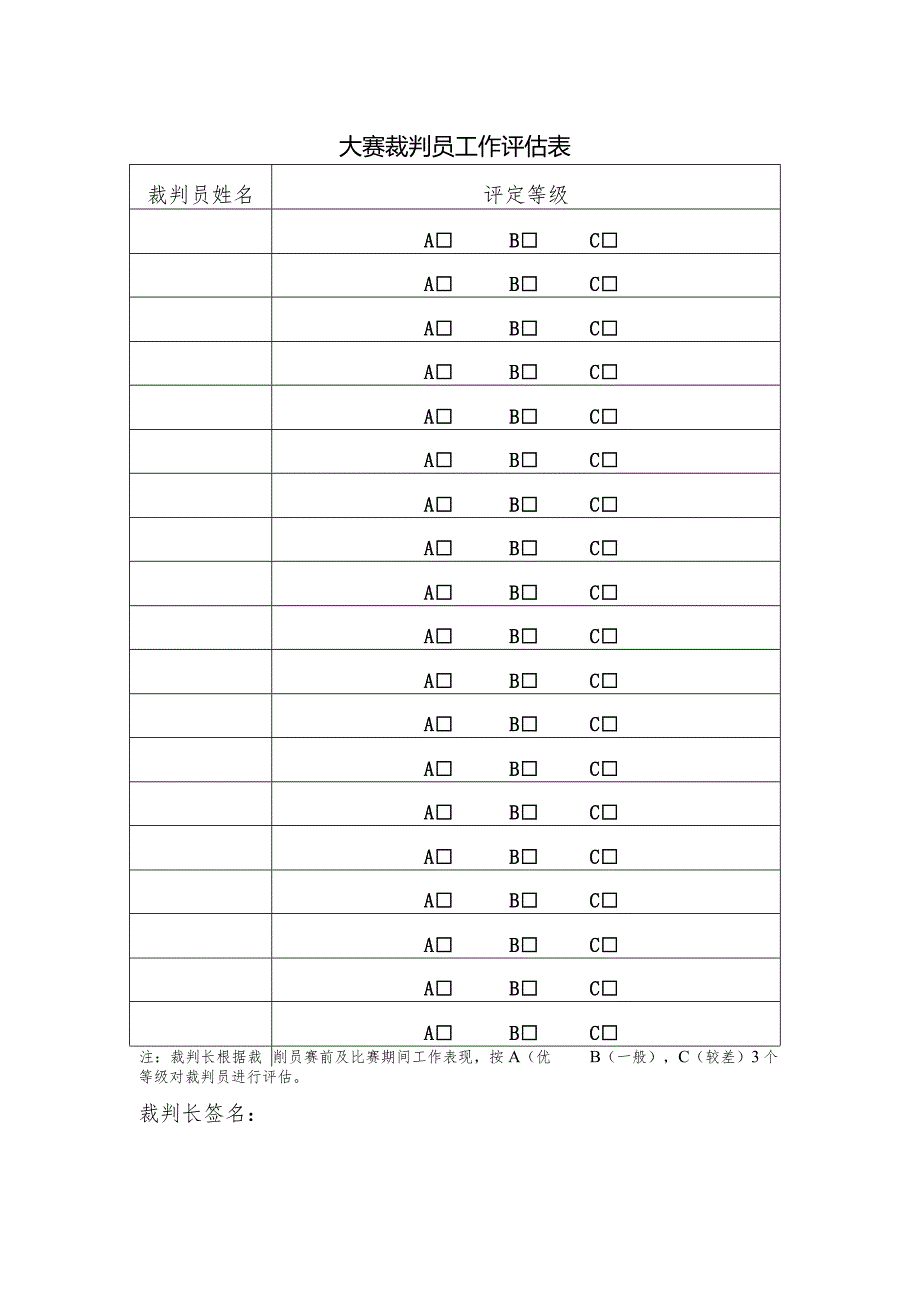 大赛裁判员工作评估表.docx_第1页