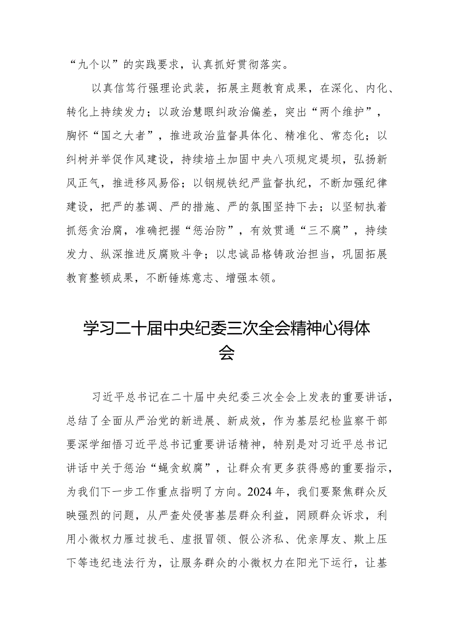 纪委书记关于二十届中央纪委三次全会精神的学习体会十九篇.docx_第3页