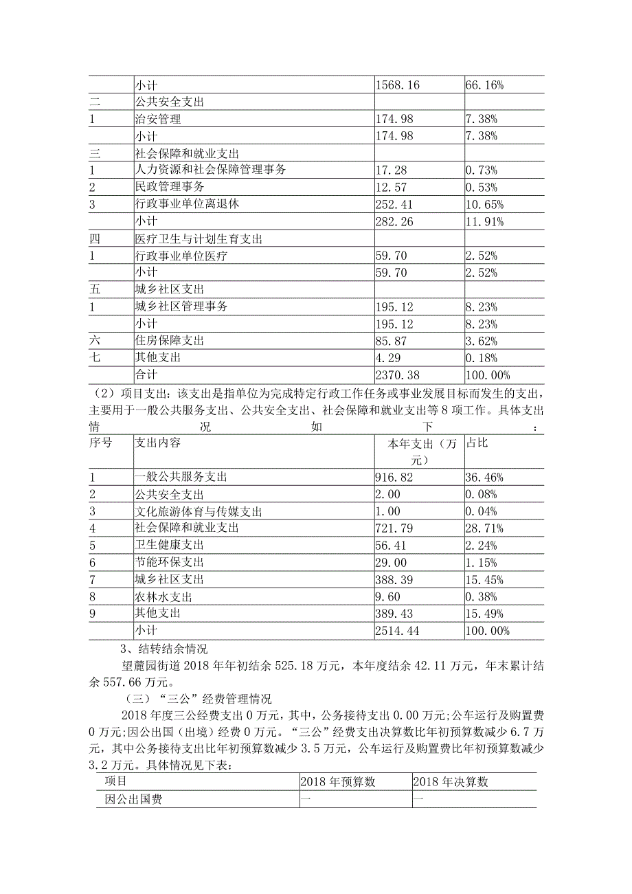 长沙市开福区望麓园街道办事处2018年度部门整体支出绩效自评报告.docx_第2页