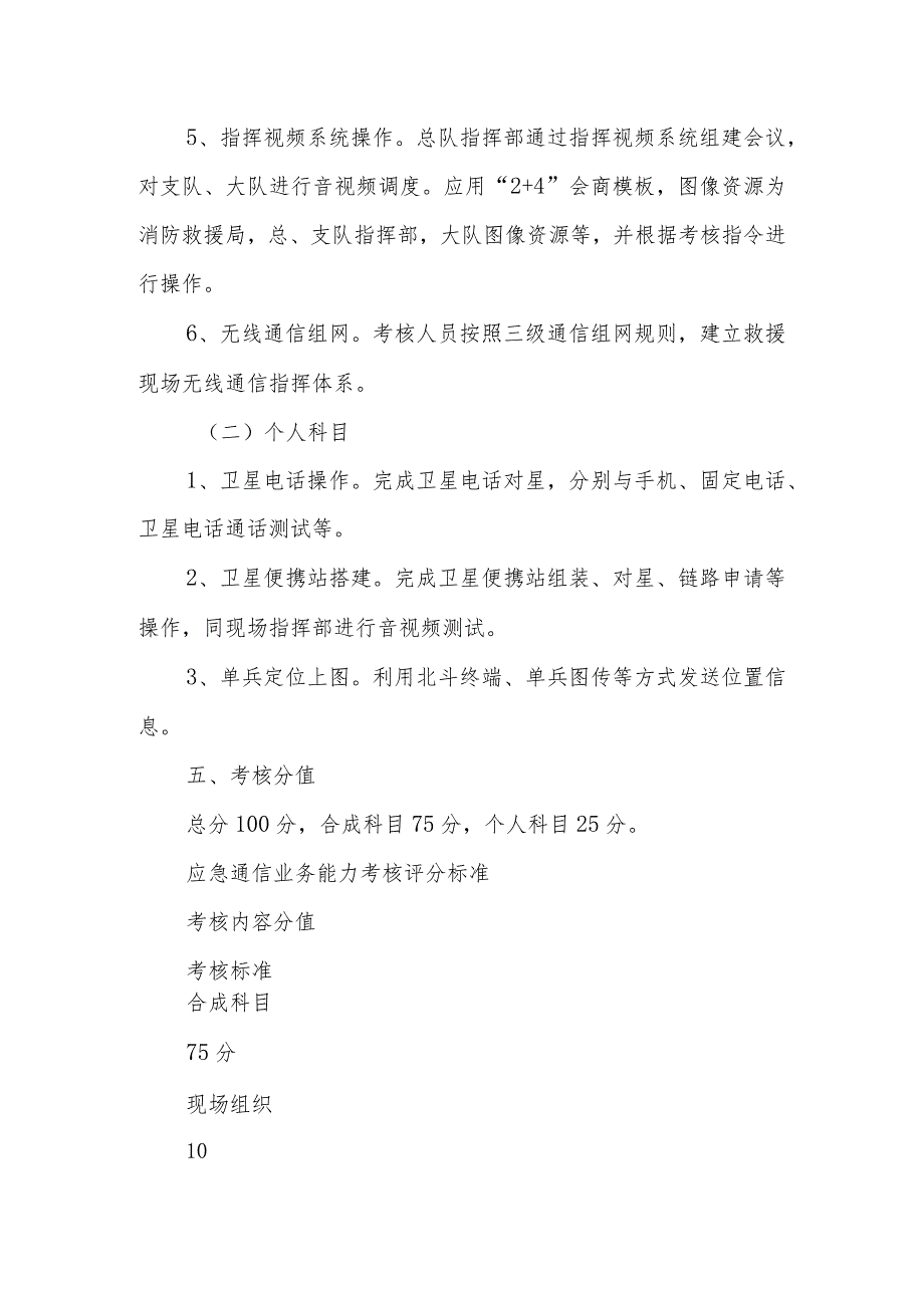 应急通信业务能力考核方案（含评分标准表）.docx_第3页