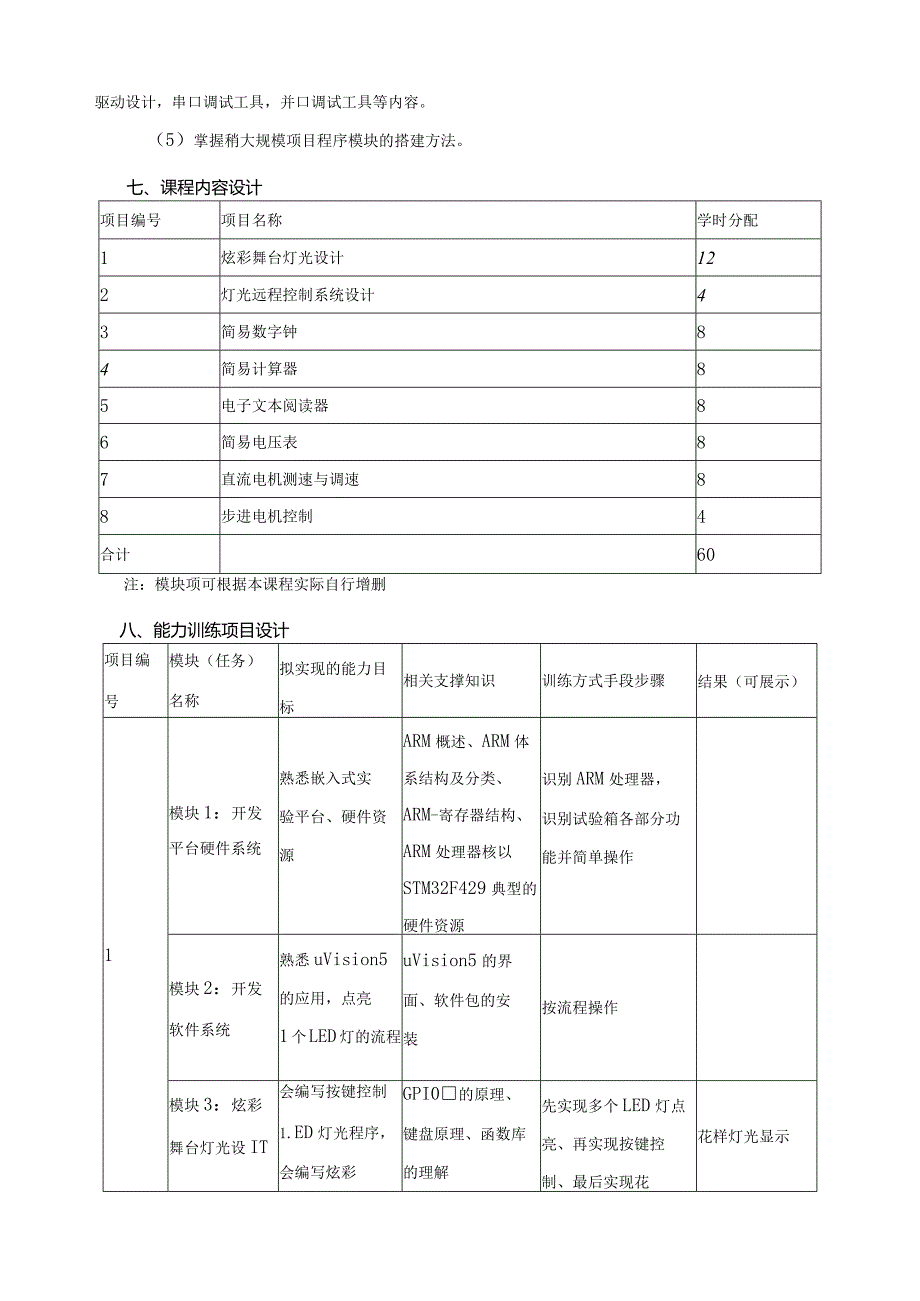 《嵌入式技术》课程标准.docx_第3页