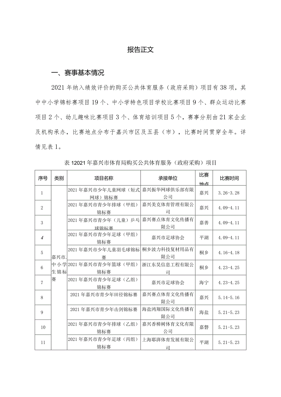 嘉兴市体育局购买公共体育服务政府采购项目绩效评价报告.docx_第3页