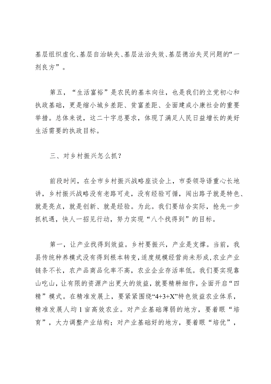 2024年实施乡村振兴战略推进会讲话发言稿.docx_第3页