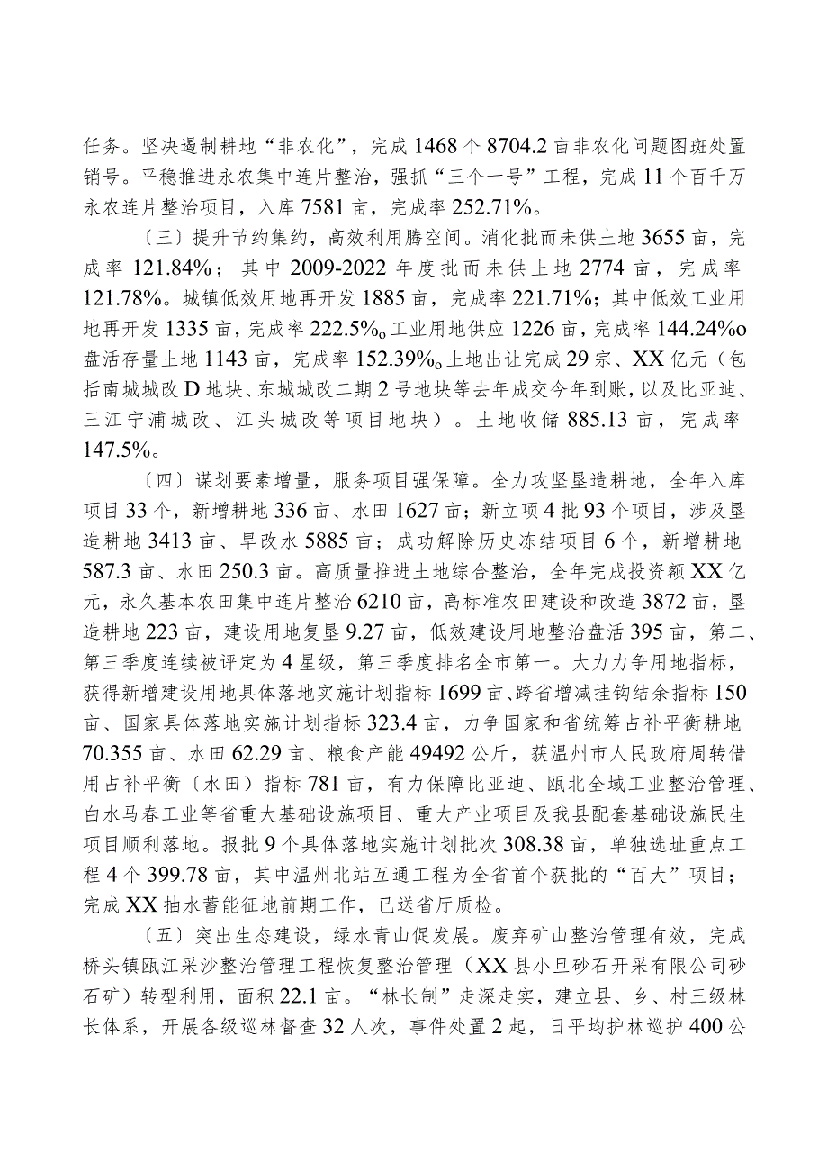 县自然资源和规划局2023年工作总结2024年工作思路.docx_第2页