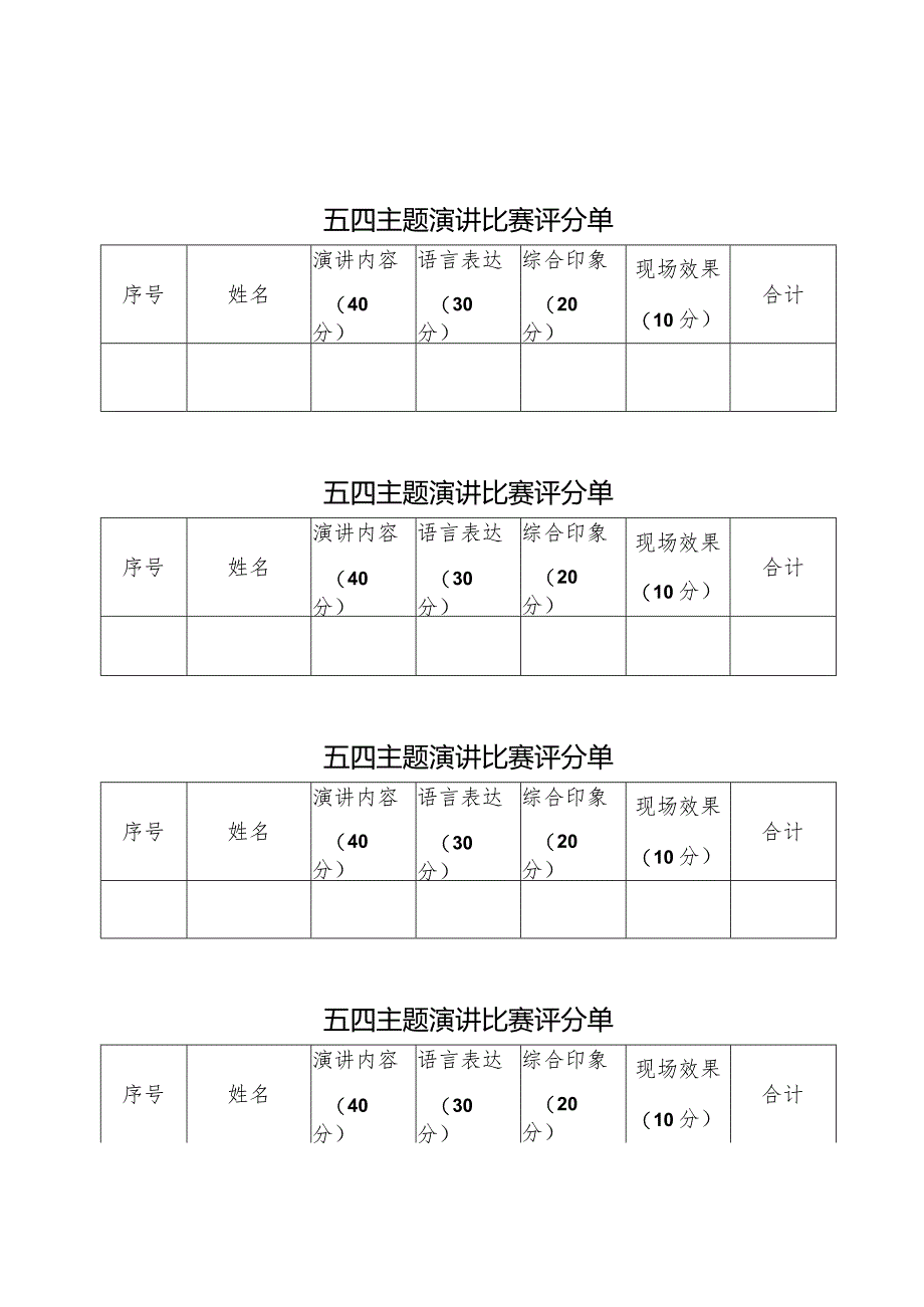 演讲比赛评分标准及评分表.docx_第2页