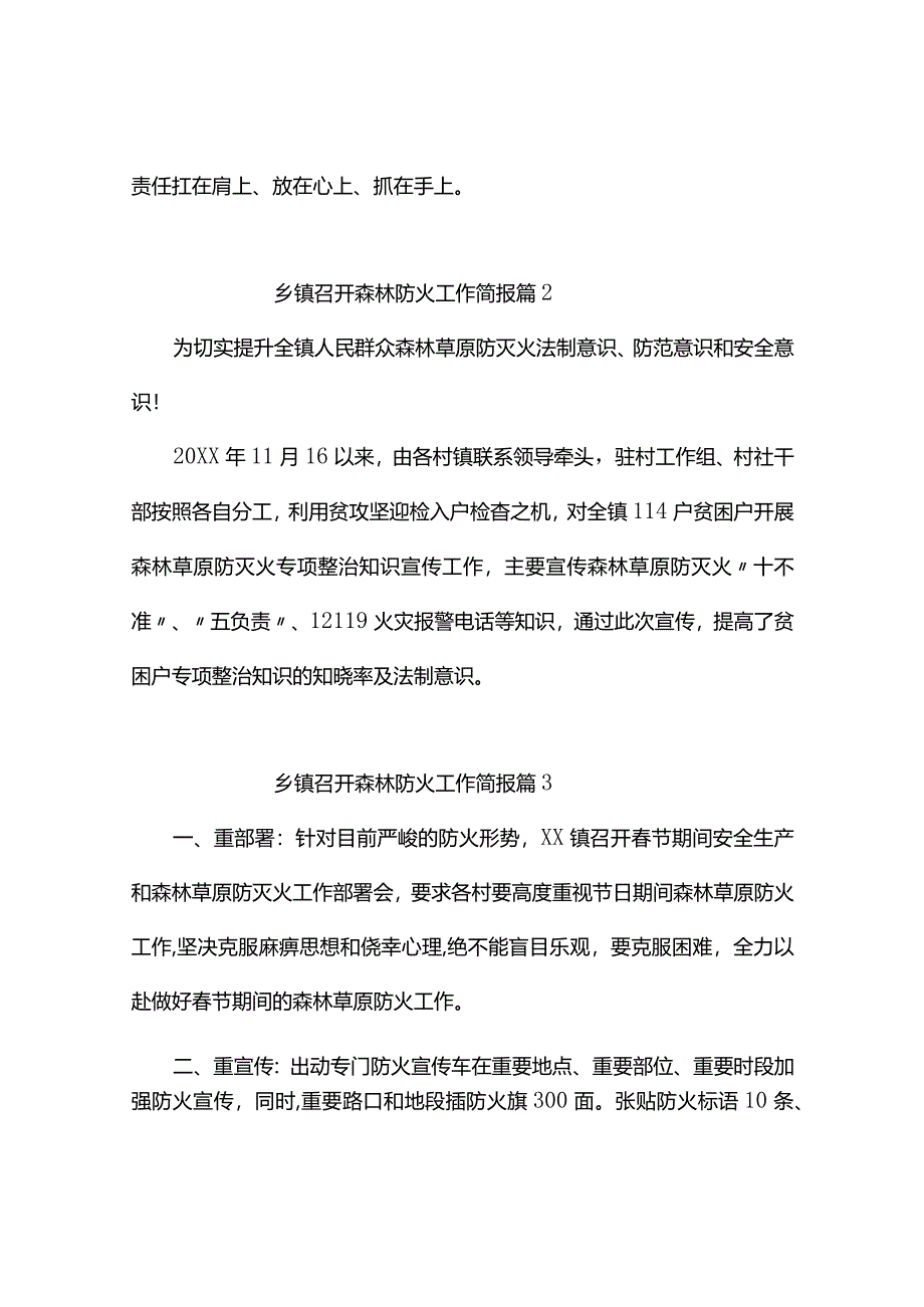 乡镇召开森林防火工作简报（精选10篇）.docx_第2页